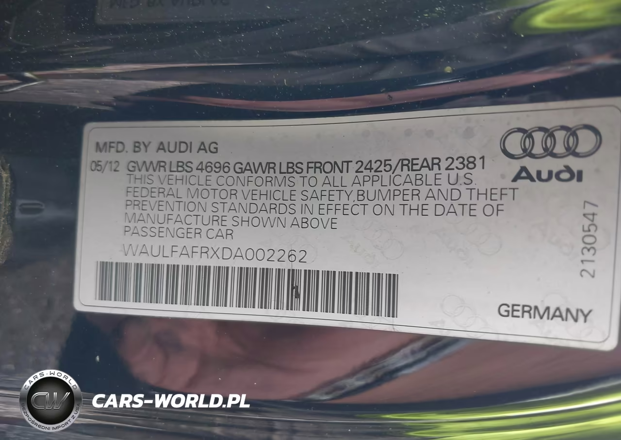 2013 Audi A5 2.0T Premium VIN:WAULFAFRXDA002262 - 9