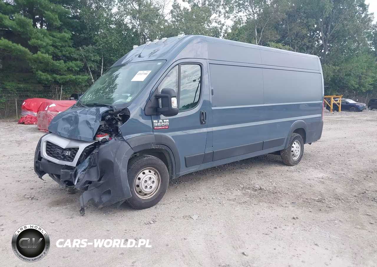 2020 Ram Promaster 3500 Cargo Van High Roof 159 Wb Ext VIN:3C6URVJGXLE124828 - 2
