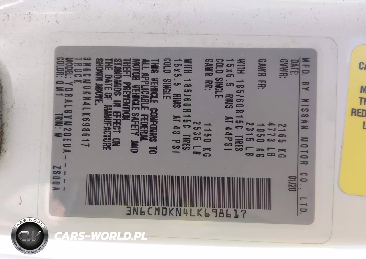 2020 Nissan Nv200 Cargo Sv Xtronic Cvt VIN:3N6CM0KN4LK698617 - 9