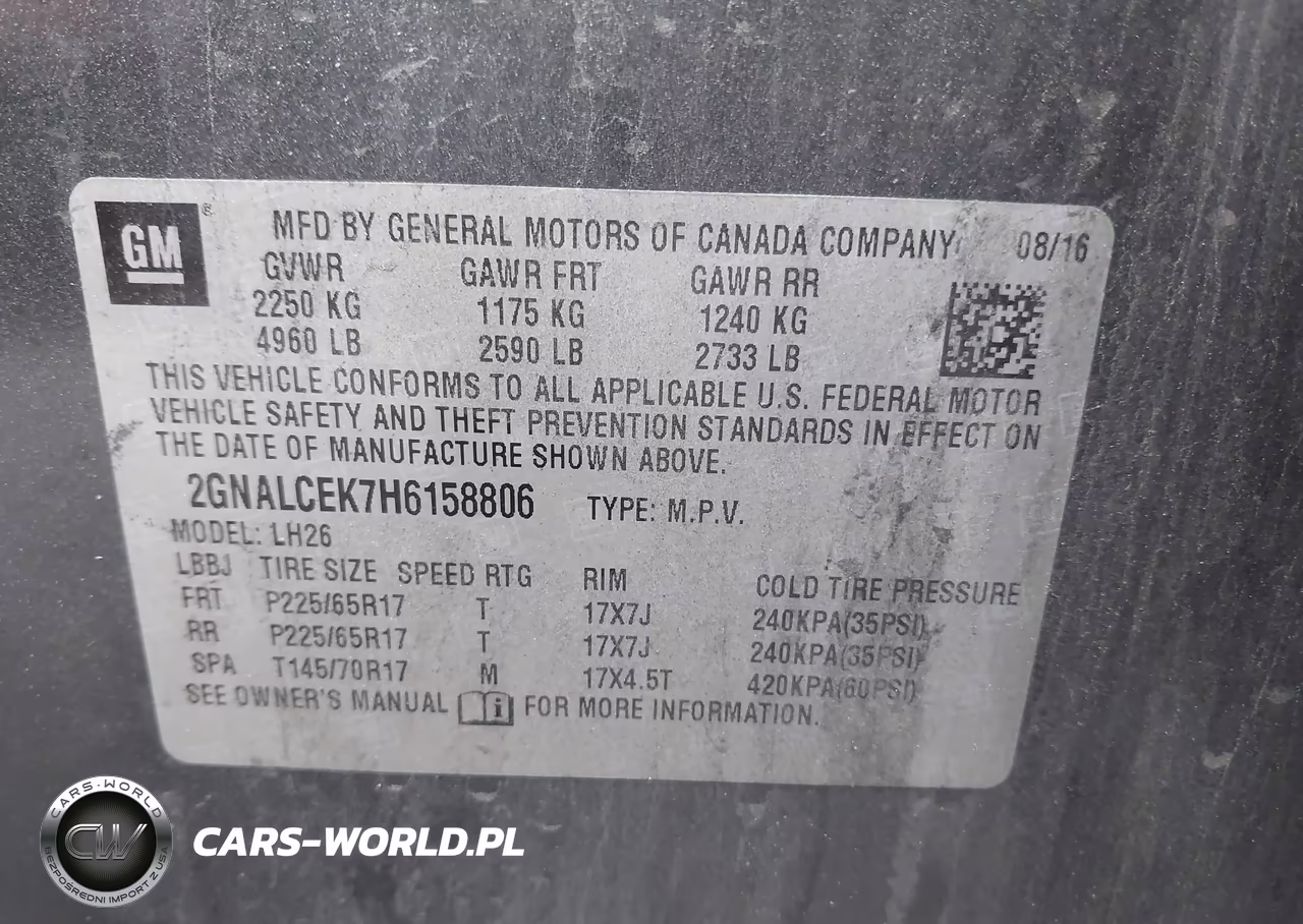 2017 Chevrolet Equinox Lt VIN:2GNALCEK7H6158806 - 9