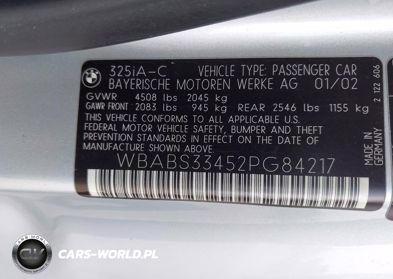 2002 BMW 325Ci VIN:WBABS33452PG84217 - 9