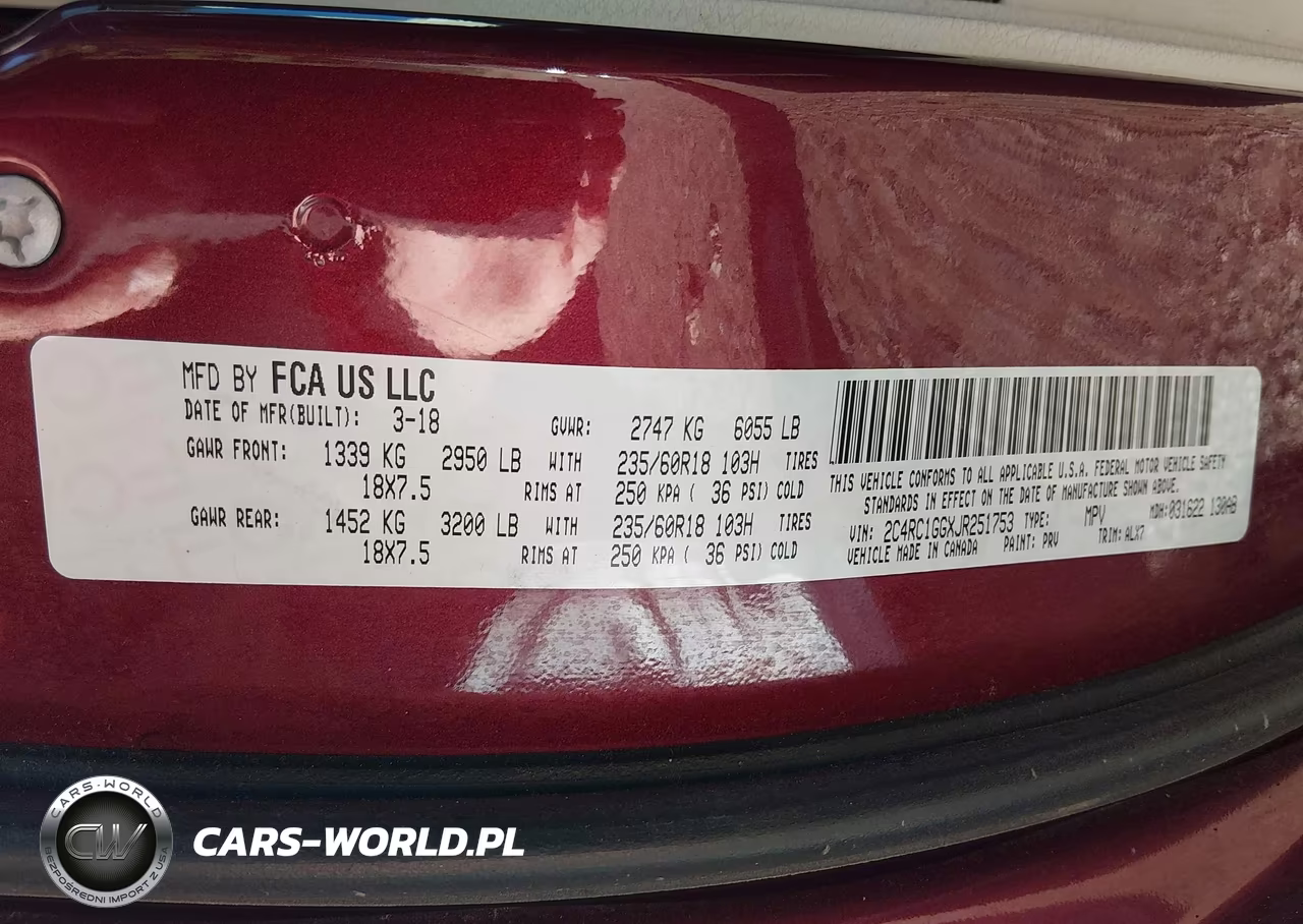 2018 Chrysler Pacifica Limited VIN:2C4RC1GGXJR251753 - 9