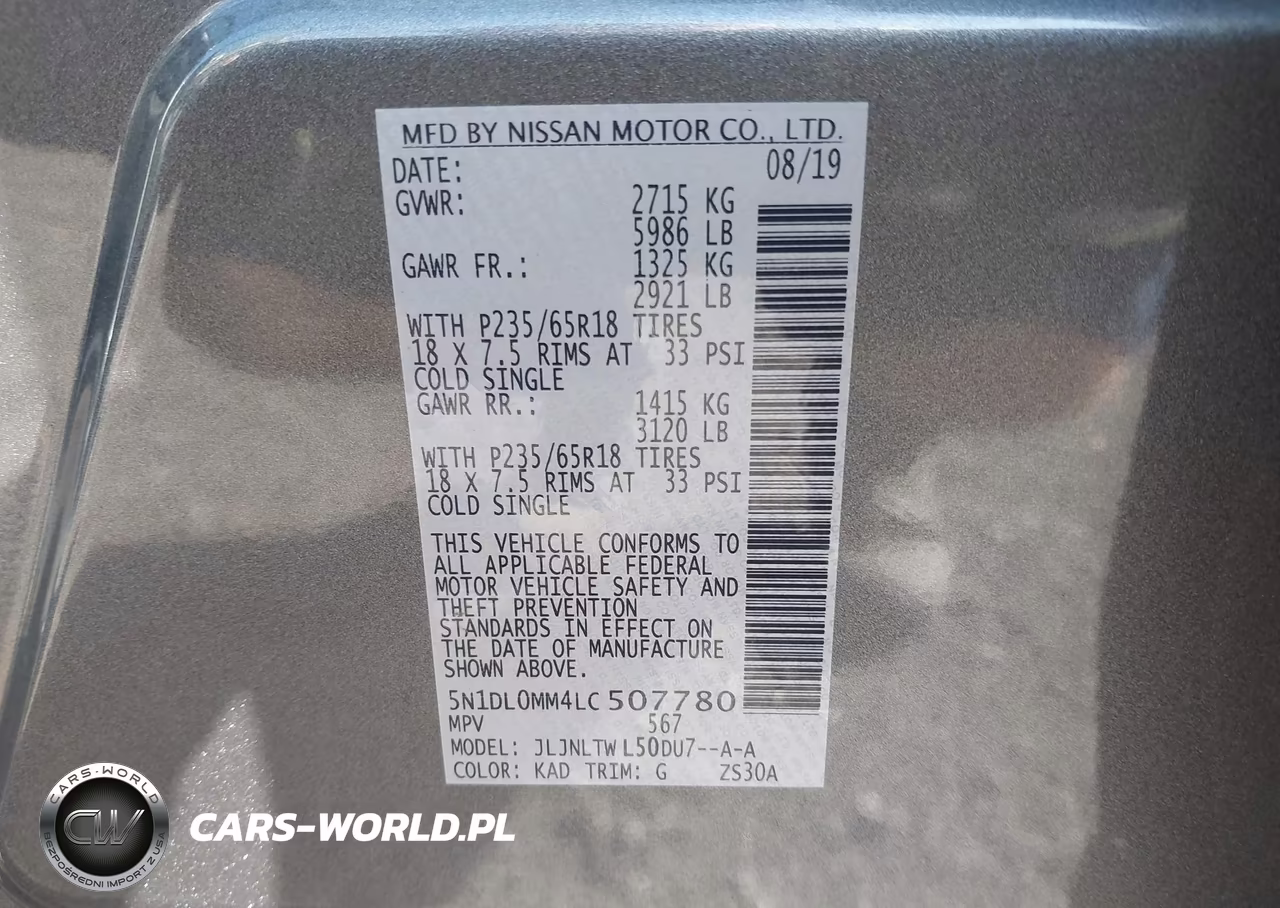 2020 Infiniti Qx60 Luxe Awd VIN:5N1DL0MM4LC507780 - 9