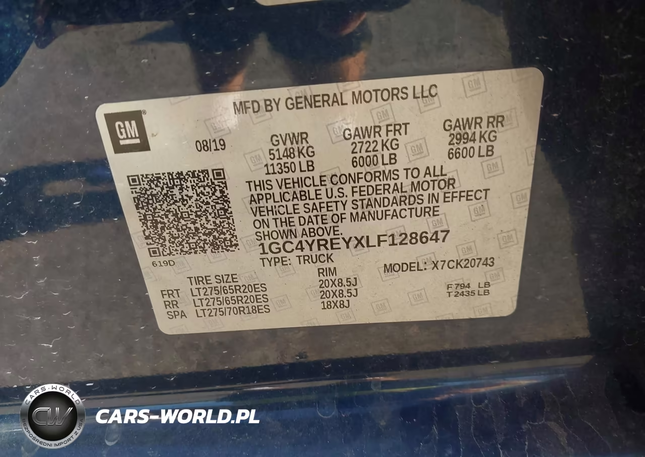 2020 Chevrolet Silverado 2500Hd 4Wd Standard Bed High Country VIN:1GC4YREYXLF128647 - 9