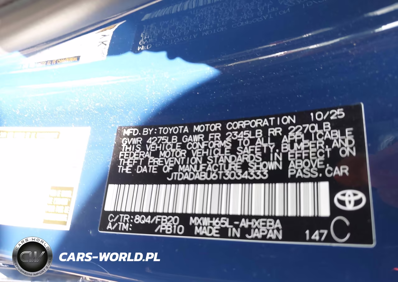 2026 Toyota Prius Le Awd-E VIN:JTDADABU6T3034333 - 9