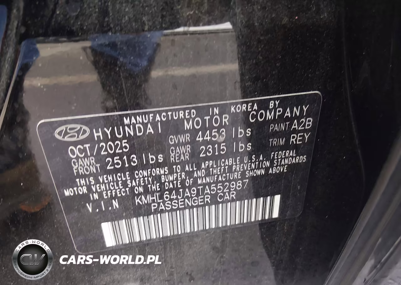 2026 Hyundai Sonata Sel Sport VIN:KMHL64JA9TA552987 - 9