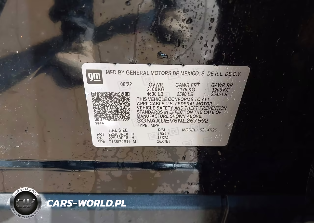 2022 Chevrolet Equinox Awd Lt VIN:3GNAXUEV6NL267592 - 9