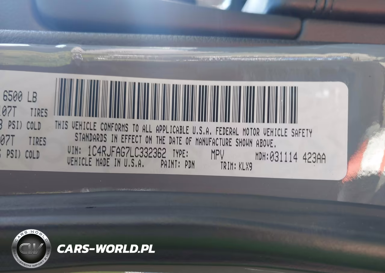 2020 Jeep Grand Cherokee Altitude 4X4 VIN:1C4RJFAG7LC332362 - 9