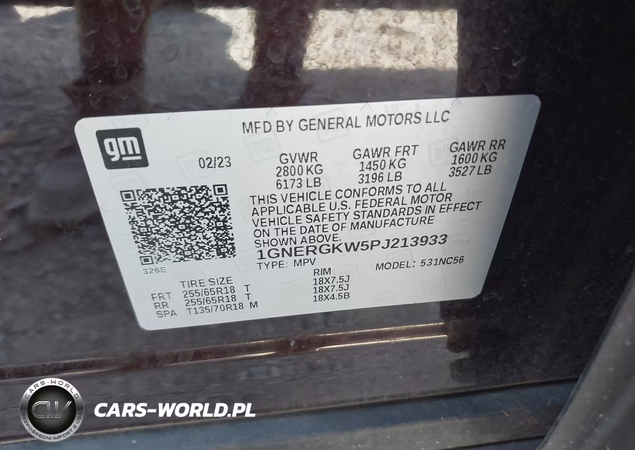 2023 Chevrolet Traverse Fwd Lt Cloth VIN:1GNERGKW5PJ213933 - 9