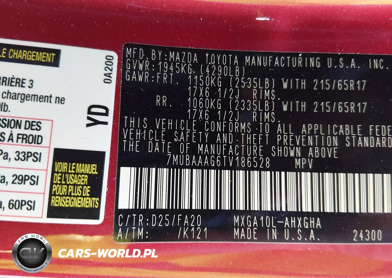 2026 Toyota Corolla Cross Le VIN:7MUBAAAG6TV186528 - 9