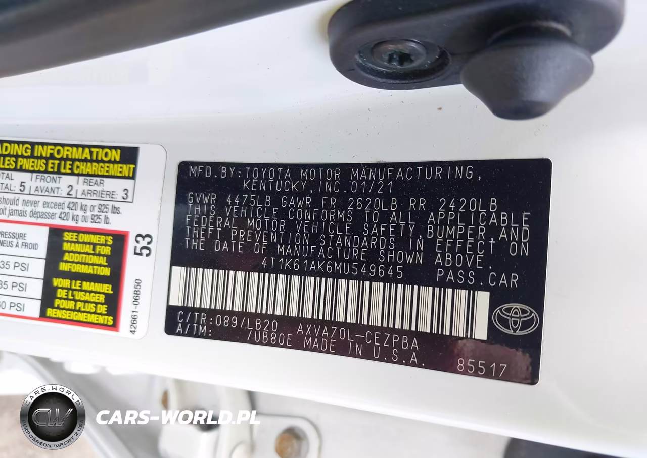 2021 Toyota Camry Xse VIN:4T1K61AK6MU549645 - 9
