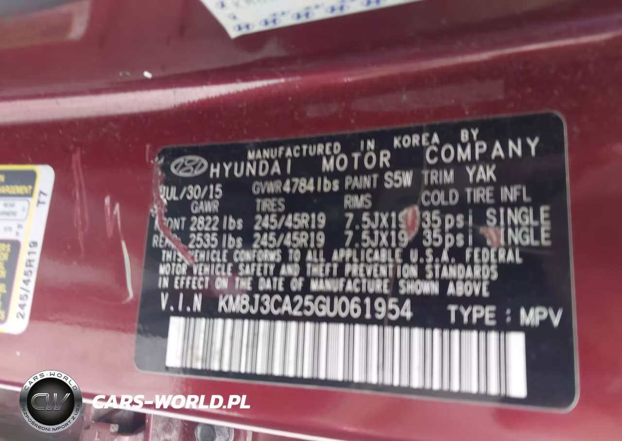 2016 Hyundai Tucson Limited VIN:KM8J3CA25GU061954 - 9