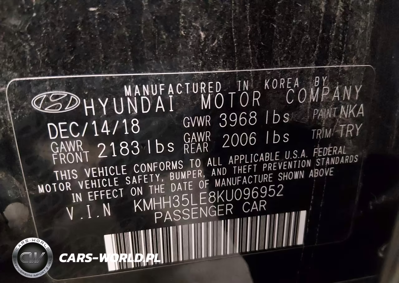 2019 Hyundai Elantra Gt VIN:KMHH35LE8KU096952 - 9