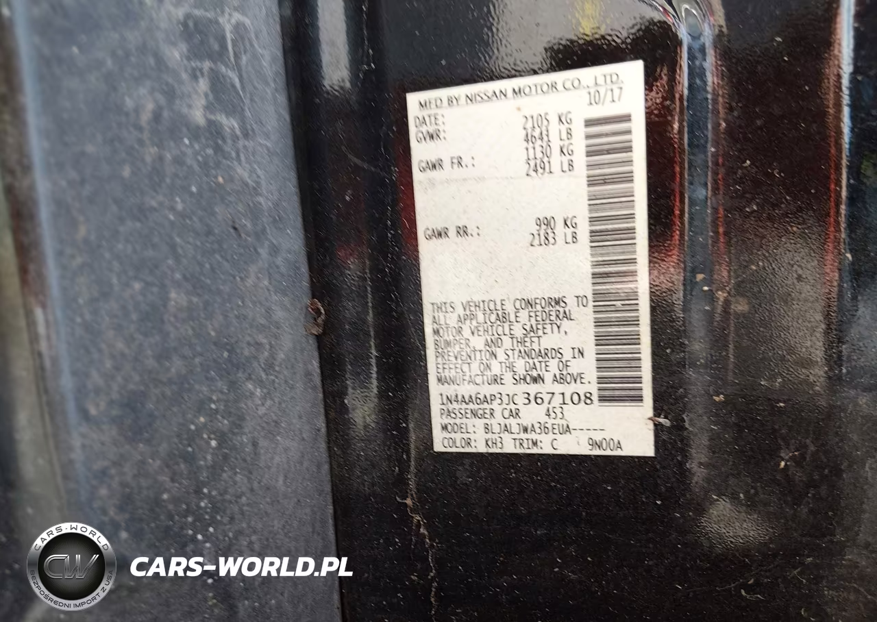 2018 Nissan Maxima 3.5 Sv VIN:1N4AA6AP3JC367108 - 9