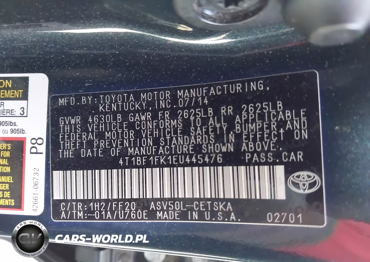 2014 Toyota Camry Se Sport VIN:4T1BF1FK1EU445476 - 9
