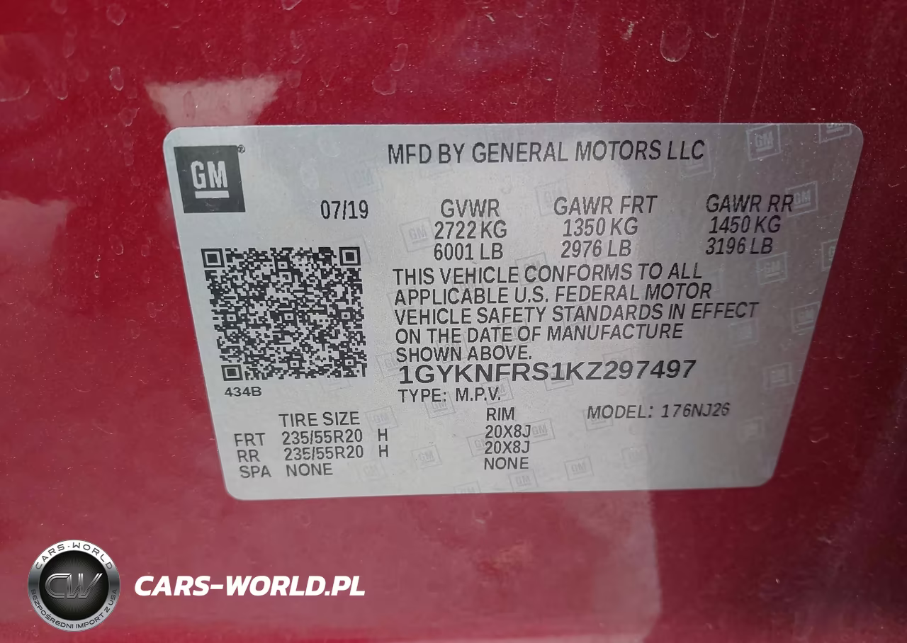 2019 Cadillac Xt5 Premium Luxury VIN:1GYKNFRS1KZ297497 - 9
