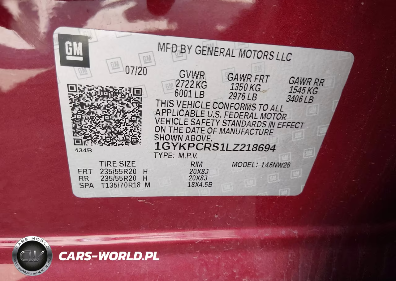 2020 Cadillac Xt6 Fwd Premium Luxury VIN:1GYKPCRS1LZ218694 - 9