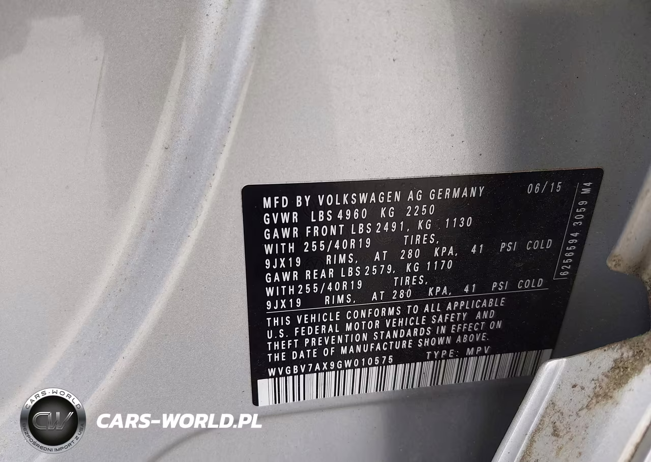 2016 Volkswagen Tiguan R-Line VIN:WVGBV7AX9GW010575 - 9