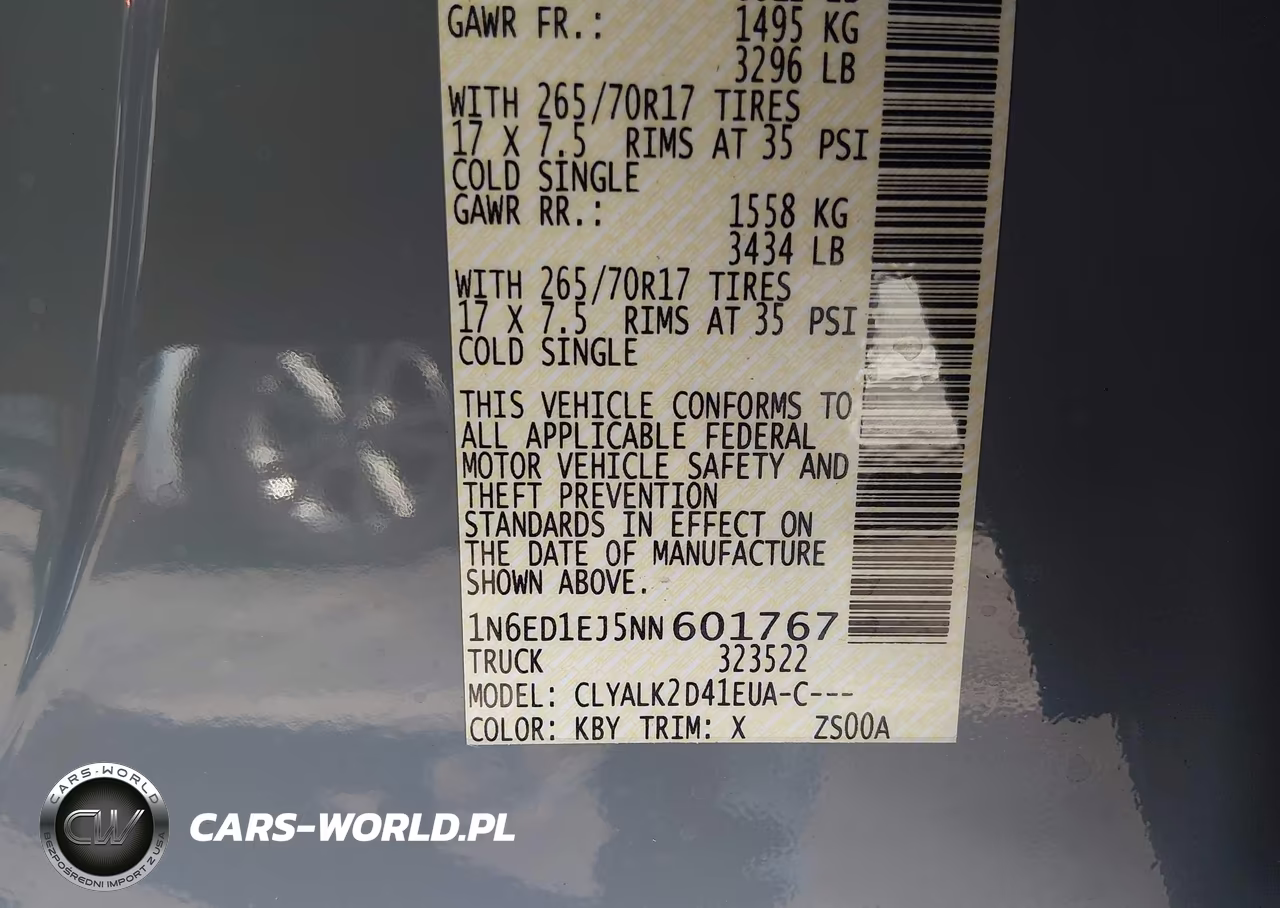 2022 Nissan Frontier VIN:1N6ED1EJ5NN601767 - 9