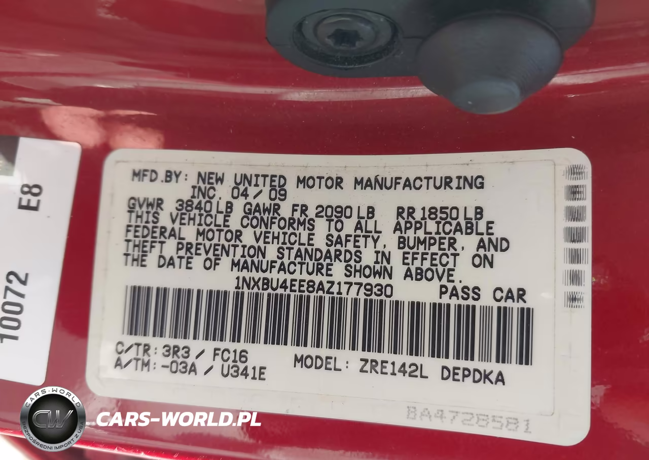 2010 Toyota Corolla Le VIN:1NXBU4EE8AZ177930 - 9