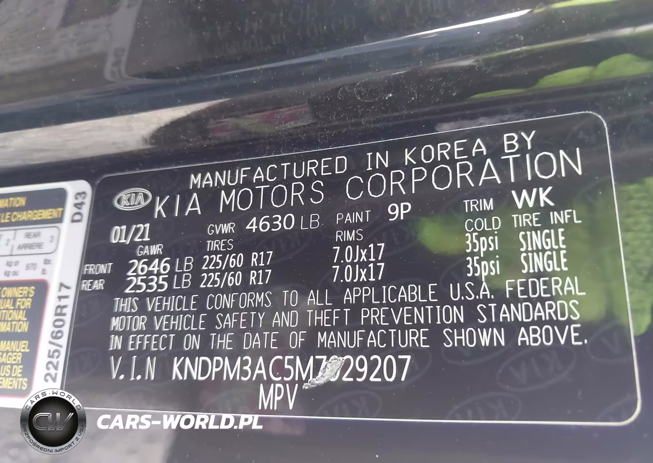 2021 Kia Sportage Lx VIN:KNDPM3AC5M7929207 - 9
