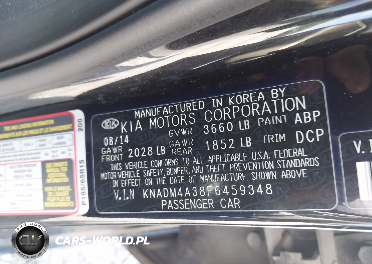 2015 Kia Rio Lx VIN:KNADM4A38F6459348 - 9