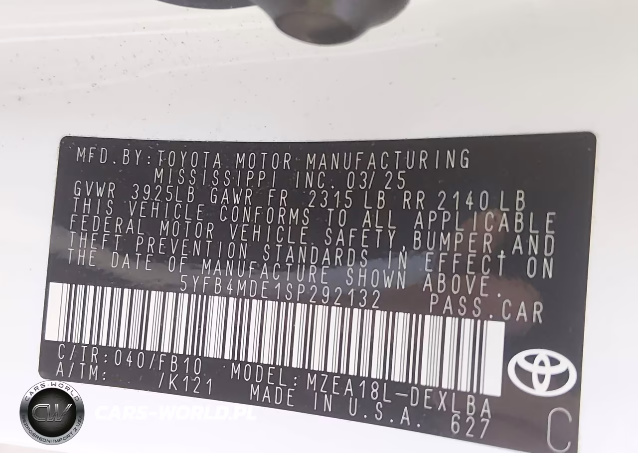 2025 Toyota Corolla Le VIN:5YFB4MDE1SP292132 - 9