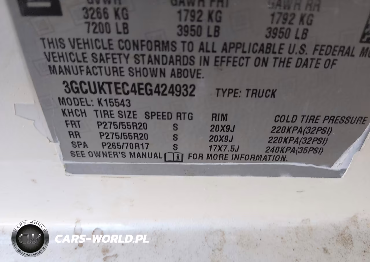 2014 Chevrolet Silverado 1500 High Country VIN:3GCUKTEC4EG424932 - 9
