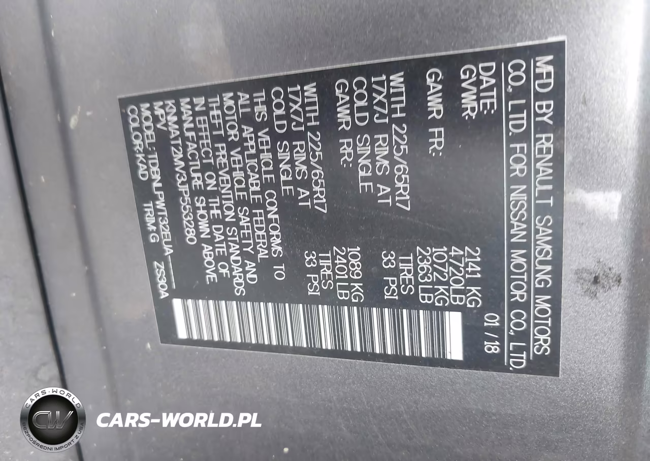 2018 Nissan Rogue S VIN:KNMAT2MV3JP553280 - 9