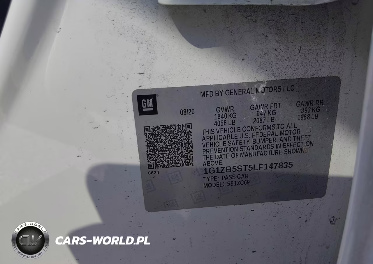2020 Chevrolet Malibu Fwd Ls VIN:1G1ZB5ST5LF147835 - 9