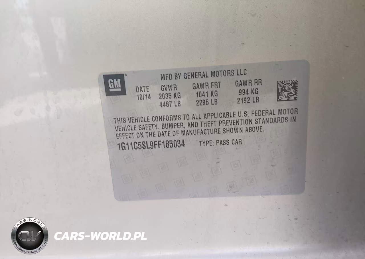 2015 Chevrolet Malibu 1Lt VIN:1G11C5SL9FF185034 - 9