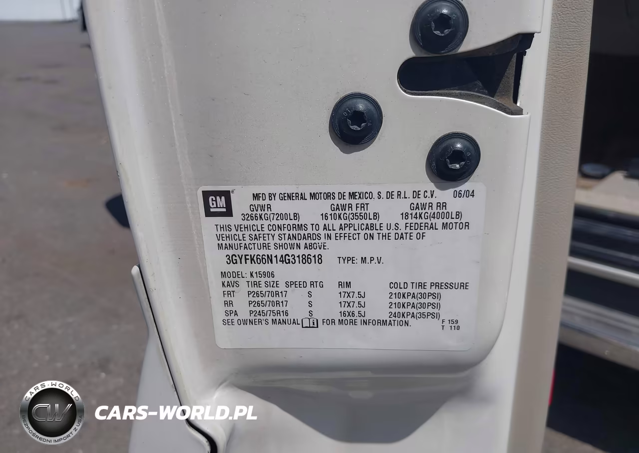 2004 Cadillac Escalade Esv Standard VIN:3GYFK66N14G318618 - 9