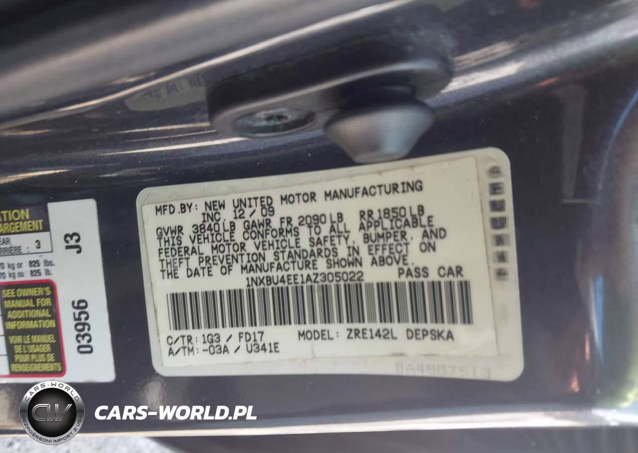 2010 Toyota Corolla S VIN:1NXBU4EE1AZ305022 - 9