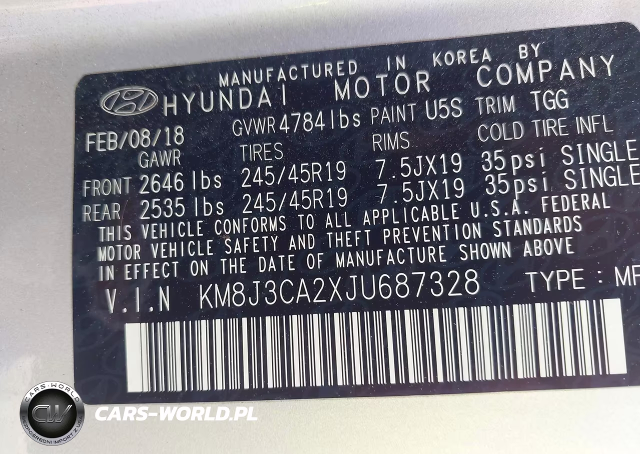 2018 Hyundai Tucson Value VIN:KM8J3CA2XJU687328 - 9
