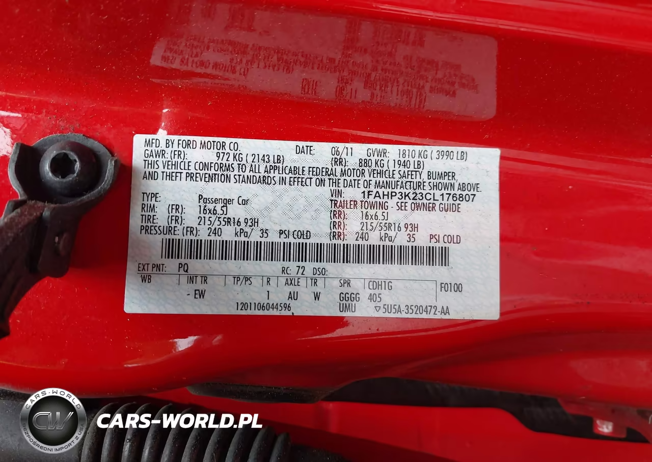 2012 Ford Focus Se VIN:1FAHP3K23CL176807 - 9