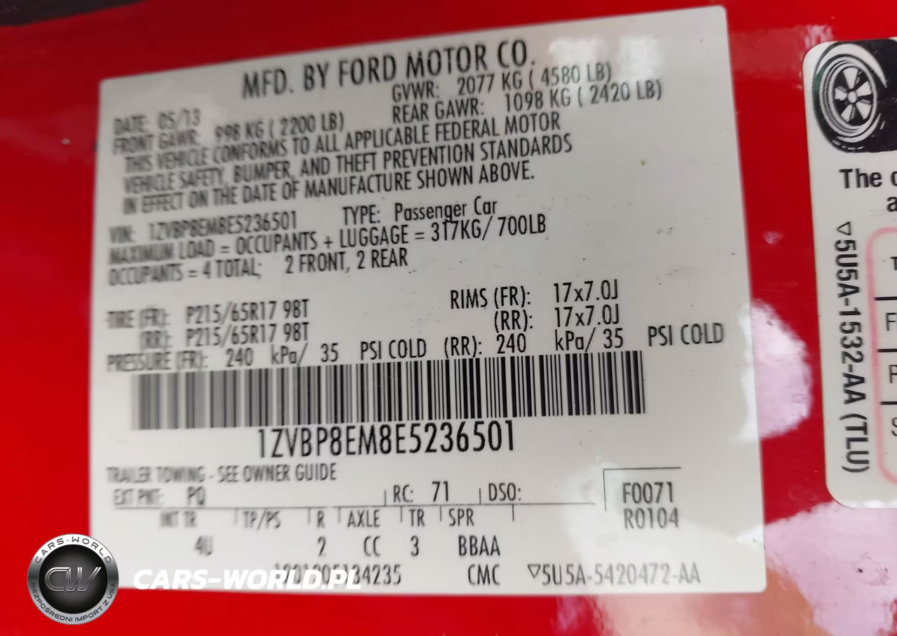 2014 Ford Mustang V6 Premium VIN:1ZVBP8EM8E5236501 - 9