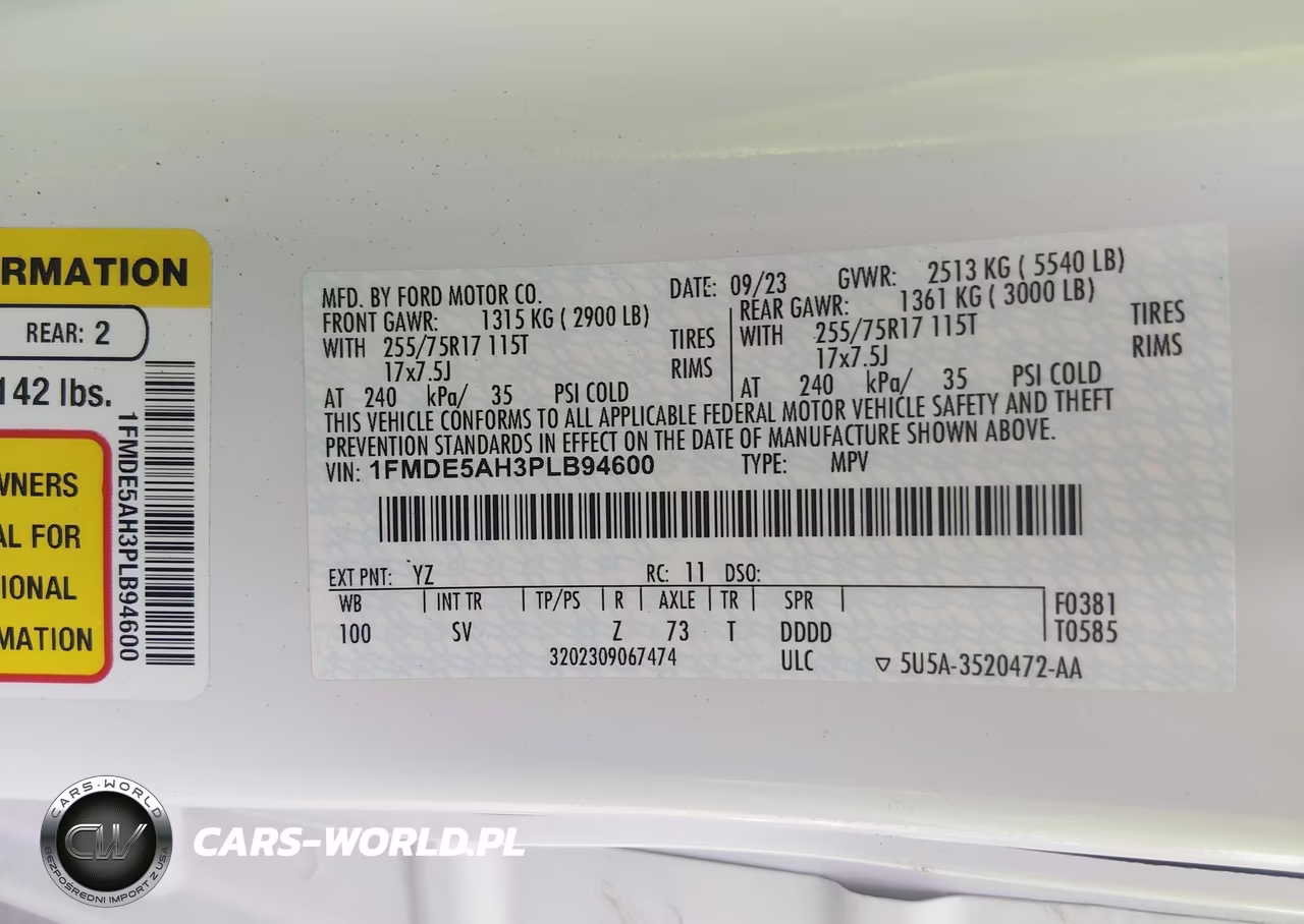 2023 Ford Bronco Big Bend VIN:1FMDE5AH3PLB94600 - 9