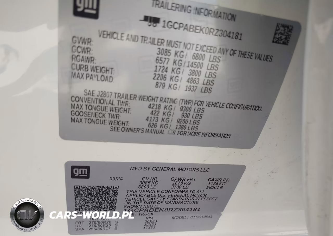 2024 Chevrolet Silverado 1500 VIN:1GCPABEK0RZ304181 - 9