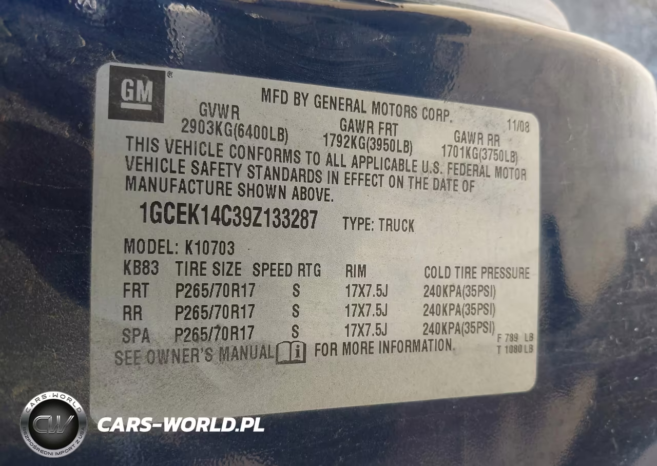 2009 Chevrolet Silverado 1500 Work Truck VIN:1GCEK14C39Z133287 - 9