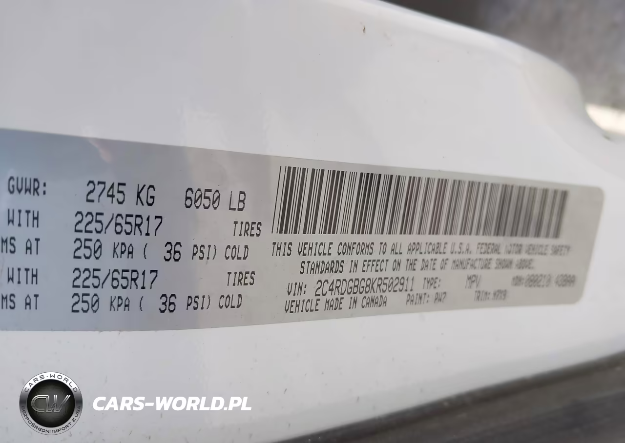 2019 Dodge Grand Caravan Se Plus VIN:2C4RDGBG8KR502911 - 9