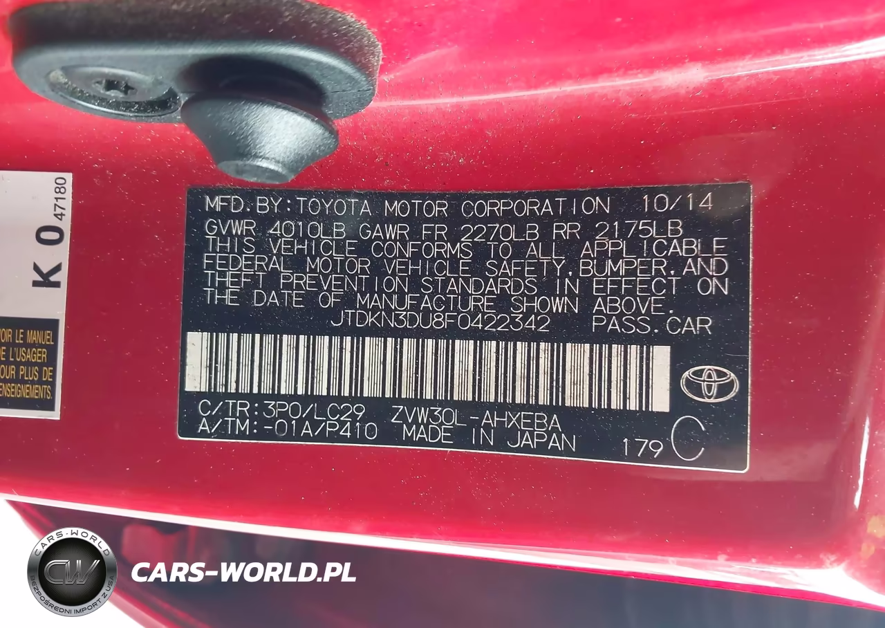 2015 Toyota Prius Persona Series Special Edition VIN:JTDKN3DU8F0422342 - 9