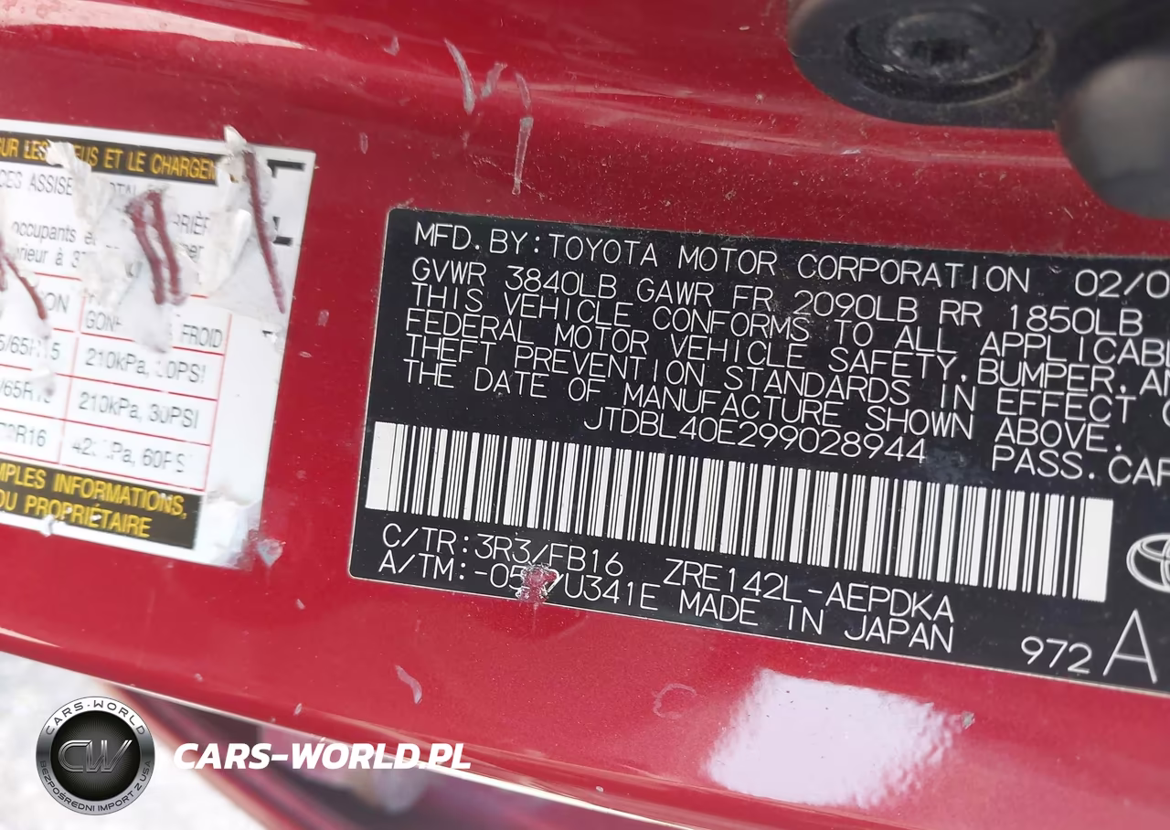 2009 Toyota Corolla Le VIN:JTDBL40E299028944 - 9