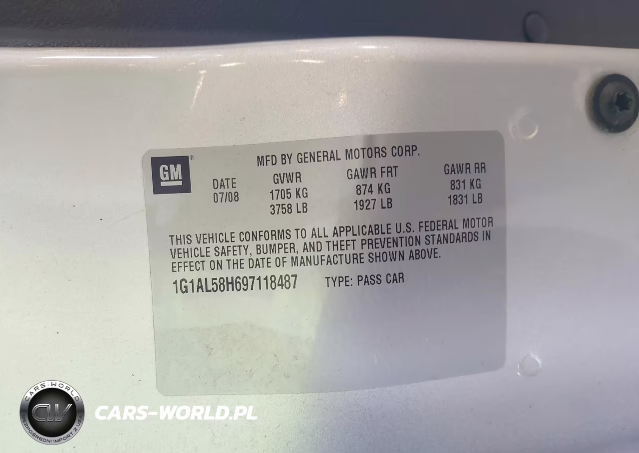 2009 Chevrolet Cobalt Lt VIN:1G1AL58H697118487 - 9