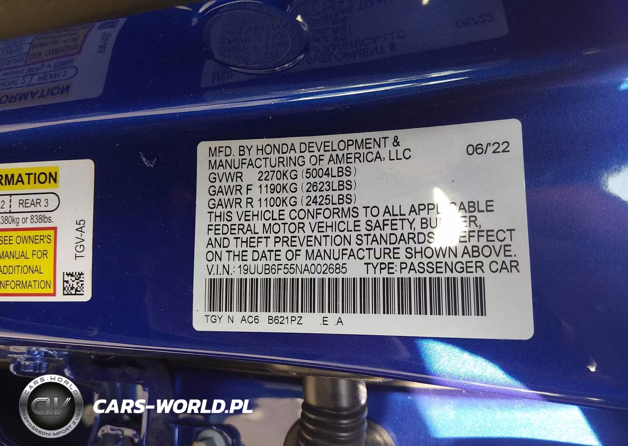 2022 Acura Tlx A-Spec Package VIN:19UUB6F55NA002685 - 9