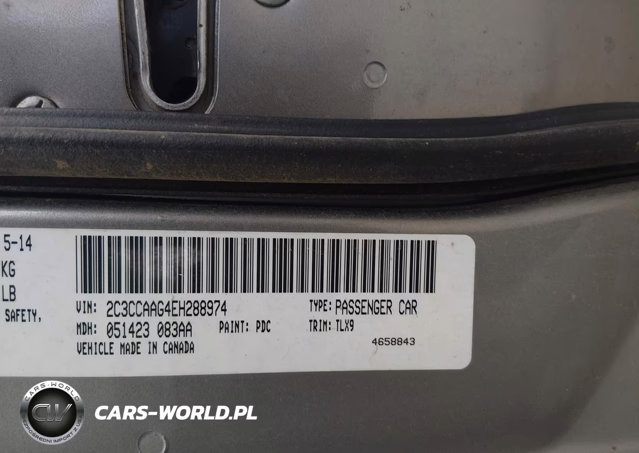 2014 Chrysler 300 VIN:2C3CCAAG4EH288974 - 9