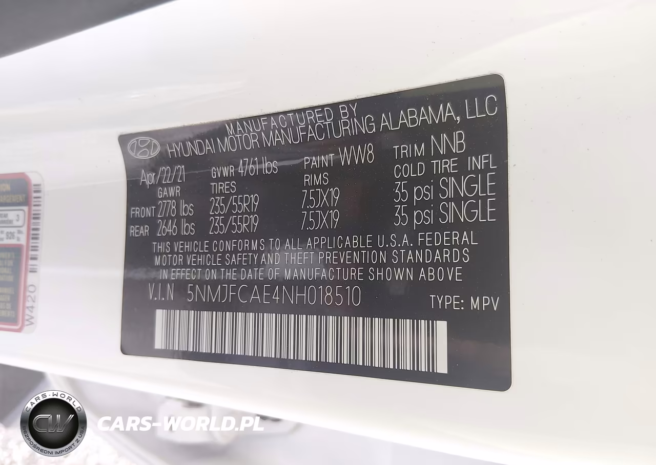2022 Hyundai Tucson Sel VIN:5NMJFCAE4NH018510 - 9