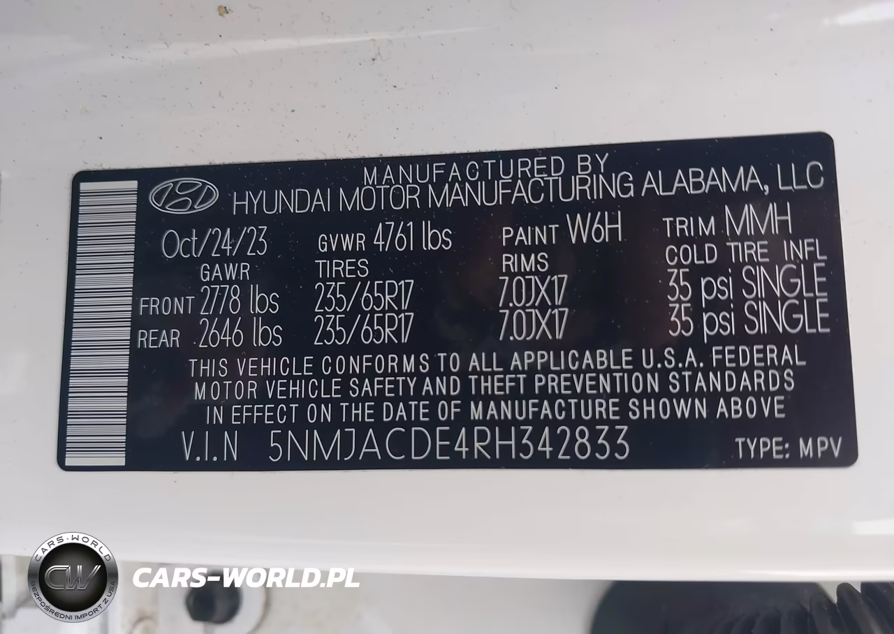 2024 Hyundai Tucson Se VIN:5NMJACDE4RH342833 - 9
