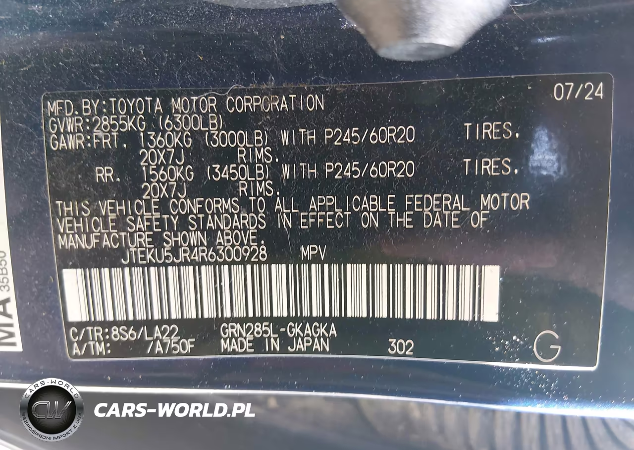 2024 Toyota 4Runner Limited VIN:JTEKU5JR4R6300928 - 9