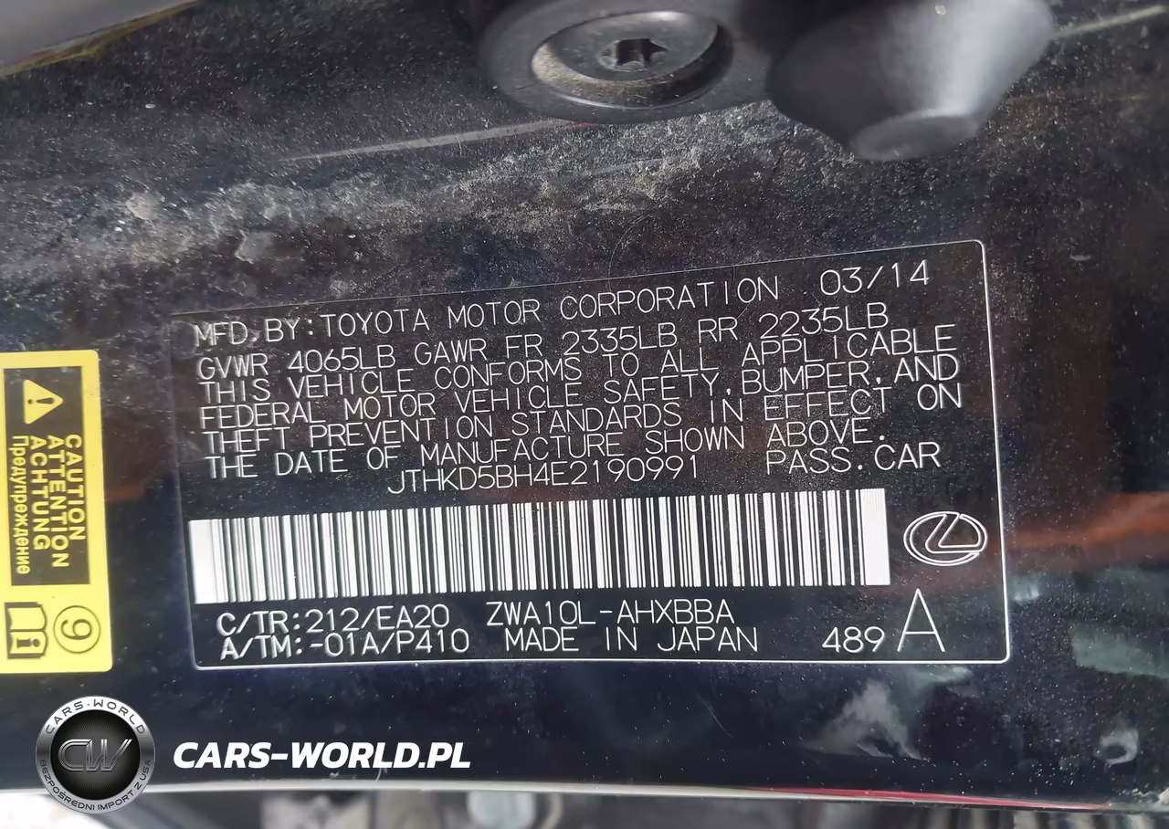2014 Lexus Ct 200H VIN:JTHKD5BH4E2190991 - 9