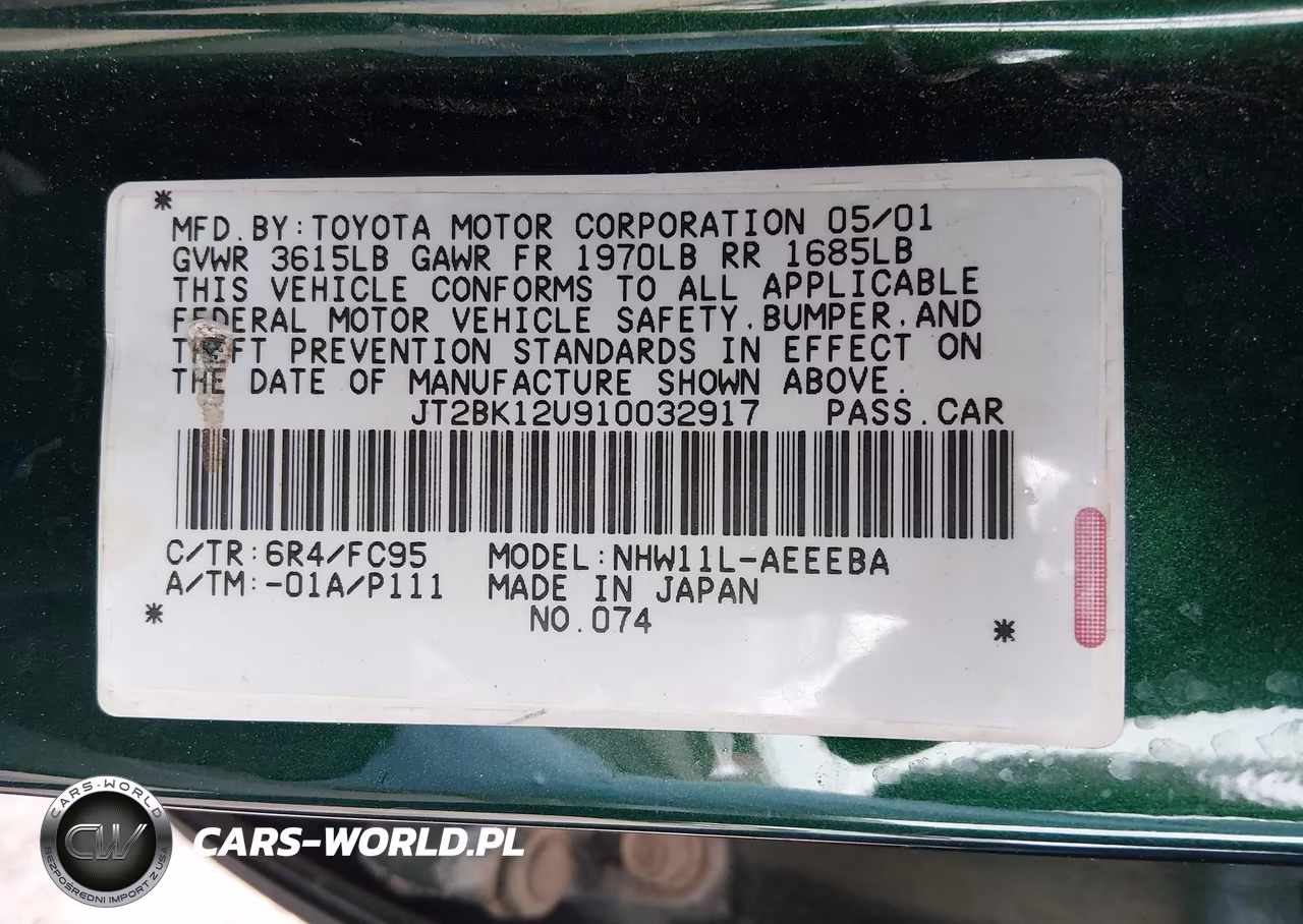 2001 Toyota Prius VIN:JT2BK12U910032917 - 9